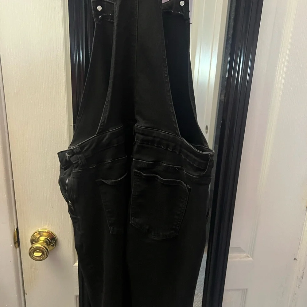 Soho Black Women's Overalls - Picture 3 of 4